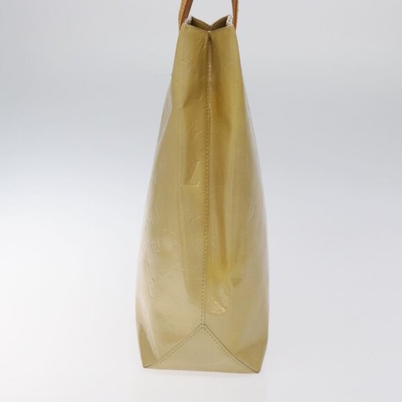 LOUIS VUITTON Monogram Vernis Reade MM Hand Bag Beige M91141 LV Auth 116687 - Picture 5 of 16